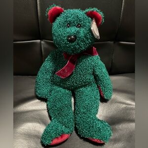 2001 TY Holiday 15” Teddy Beanie BUDDY NEW WITH ALL TAGS !!!
